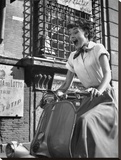 Audrey Hepburn-Vespa Leinwand