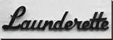 Launderette Trykk på strukket lerret Launderette Trykk på strukket lerret
