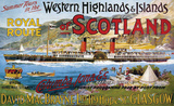 Western Highlands of Scotland Emaille bord