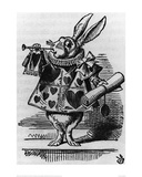 Rabbit with Trumpet Giclee Print by Sir John Tenniel