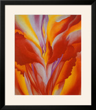 Red Canna Print by Georgia O'Keeffe