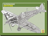 Haynes-Spitfire Trykk på strukket lerret Haynes-Spitfire Trykk på strukket lerret