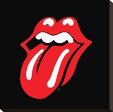 Rolling Stones-Lips Stretched Canvas Print
