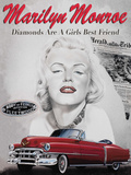 Marylin Monroe Plaque en métal