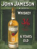 John Jameson 6 Years Old Tin Sign