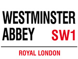 Westminster Abbey Tin Sign