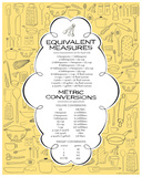 Kitchen Measurement (Yellow) Serigrafi af Hero Design Studio