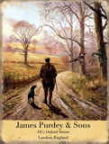 Kevin Walsh - James Purdey Blechschild