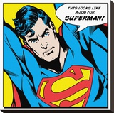Superman-Quote Lærredstryk på blindramme