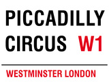 Piccadilly Circus Blechschild