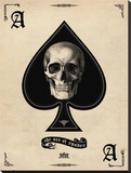 Ace of Spades Trykk på strukket lerret Ace of Spades Trykk på strukket lerret