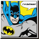 Batman-Quote Stretched Canvas Print
