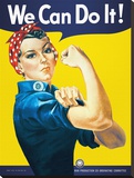 We Can Do It Reproducción en lienzo de la lámina