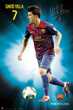 Fc Barcelona - David Villa 2011/2012 Kunstdruck
