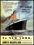 Titanic Cartel de chapa