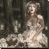 Victoria Frances-Vampire Girl Stampa trasferimenti su tela