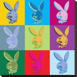 Playboy-Pop Art Kunstdruk op gespannen doek