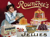 Rowntrees Jellies Placa de lata