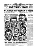 NFL Greats Low Groza, Art Donovan, Chuck Bednarik and More - September 27, 1961 Print
