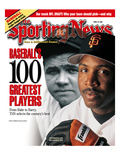 San Francisco Giants OF Barry Bonds and New York Yankees OF Babe Ruth - April 19, 1999 Affiches