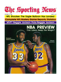 Los Angeles Lakers Magic Johnson and Kareem Abdul-Jabbar - October 11, 1980 Posters