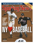 New York Yankees SS Derek Jeter and New York Mets C Mike Piazza - October 30, 2000 Plakat