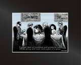 Doubtful Guest Tryk med passepartout af Edward Gorey