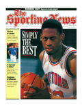 Detroit Pistons' Dennis Rodman - March 16, 1992 Print