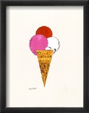 Ice Cream Dessert, c.1959 (Red, Pink and White) Kunstdruck von Andy Warhol