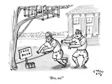 "Bro, no!" - New Yorker Cartoon Premium Giclee Print by Farley Katz