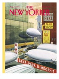 The New Yorker Cover - August 16, 1993 Premium Giclee Print by Bruce McCall