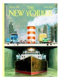 The New Yorker Cover - November 21, 1994 Premium Giclee Print by Bruce McCall