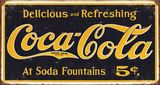 Coke – Weathered 1910 Logo Tin Sign