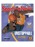 Los Angeles Lakers' Shaquille O'Neal and Minnesota Timberwolves' Kevin Garnett - June 7, 2004 Posters