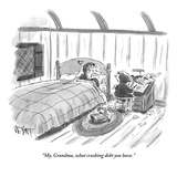 "My, Grandma, what crushing debt you have." - New Yorker Cartoon Premium Giclee Print by Christopher Weyant