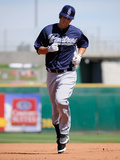 Goodyear, AZ - March 13: Texas Rangers v Cleveland Indians - Yu Darvish Photographic Print by Kevork Djansezian