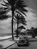 Beach Promenade in Nice, 1937 Photographie par Scherl 