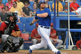 Dunedin, FL - March 10: Houston Astros v Toronto Blue Jays - Adam Lind Photographic Print by Al Messerschmidt