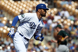 Glendale, AZ - March 08: Chicago White Sox v Los Angeles Dodgers - Juan Uribe Photographic Print by Christian Petersen