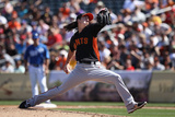Surprise, AZ - March 12: San Francisco Giants v Kansas City Royals - Tim Lincecum Photographic Print by Christian Petersen