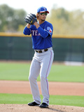 Surprise, AZ - February 23: Yu Darvish Workout - Yu Darvish Photographic Print by Norm Hall