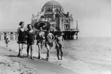On the Beach of Ostia Photographic Print by Scherl 