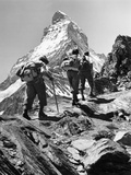 Climbers on the Matterhorn Photographie par Scherl 