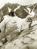Expedition on the Mont Blanc, 1911 Photographie par Scherl 
