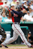 Jupiter, FL - March 13: Atlanta Braves v Miami Marlins - Dan Uggla Photographic Print by Sarah Glenn