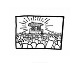 Untitled, 1980 Lámina giclée por Keith Haring