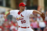Jupiter, FL - March 18: Miami Marlins v St Louis Cardinals - Marc Rzepczynski Photographie par Sarah Glenn