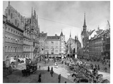 Marienplatz in Munich Photographie par Scherl 