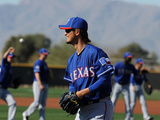 Surprise, AZ - February 23: Yu Darvish Workout - Yu Darvish Photographic Print by Norm Hall