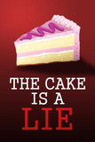 The Cake is a Lie Portal Video Game Poster Print Print